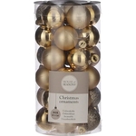 Набор елочных шаров House of Seasons d 3 см 30 шт., золото в прозрачной упаковке