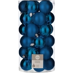 Набор елочных шаров House of Seasons d 6 см 30 шт., синий в прозрачной упаковке