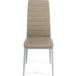 Стул TetChair Easy Chair (mod. 24) металл/экокожа пепельно-коричневый/серый