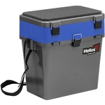 Ящик для зимней рыбалки Helios серый/синий (HS-IB-19-GB)