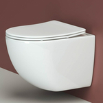 Унитаз подвесной безободковый Ceramica Nova Forma с сиденьем микролифт (CN3009)