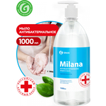 Жидкое мыло GRASS Milana антибактериальное с дозатором, 1 л(125435)