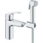 Смеситель для раковины Grohe Eurosmart с гигиеническим душем, хром (23124003)