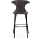 Барный стул TetChair Flair bar (mod. 9018) экокожа/металл коричневый 1/черный