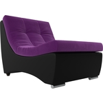 Кресло АртМебель Монреаль кресло микровельвет фиолетовый экокожа черный