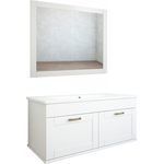 Мебель для ванной Sanflor Ванесса 95 с двумя ящиками, белый