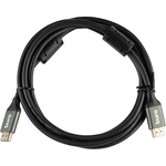 Кабель HDMI Buro HDMI (m)/HDMI (m) 2м. феррит.кольца Позолоченные контакты черный (BHP-HDMI-2.1-2G)