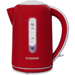 Чайник электрический StarWind SKG1021 красный/серый