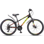 Велосипед Stels Navigator-400 MD 24" F010 12" Чёрный/салатовый/красный