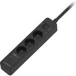 Сетевой фильтр HARPER UCH-430 Black PD3.0 с USB зарядкой