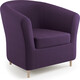 Кресло Шарм-Дизайн Евро Лайт фиолетовая рогожка