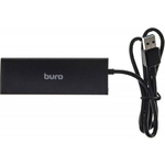 Разветвитель USB Buro BU-HUB4-0.5-U3.0 4порт. черный