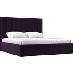 Интерьерная кровать Лига Диванов Афродита 160 велюр фиолетовый (113049)