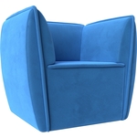 Кресло Лига Диванов Бергамо велюр голубой (111980)