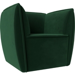 Кресло Лига Диванов Бергамо велюр зеленый (111982)