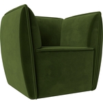 Кресло Лига Диванов Бергамо микровельвет зеленый (112000)