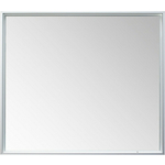 Фото Зеркало De Aqua Алюминиум LED 100х75 с подсветкой, серебро (261697) купить недорого низкая цена