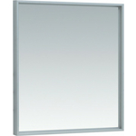 Фото Зеркало De Aqua Алюминиум LED 70х75 с подсветкой, серебро (261694) купить недорого низкая цена