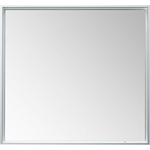 Фото Зеркало De Aqua Алюминиум LED 90х75 с подсветкой, серебро (261696) купить недорого низкая цена