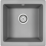 Кухонная мойка Paulmark Brilon 45х46 серый металлик (PM104546-GRM)