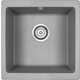 Кухонная мойка Paulmark Brilon 45х46 серый металлик (PM104546-GRM)