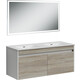 Мебель для ванной Sancos Smart 120 четыре ящика, дуб бардолино/белый