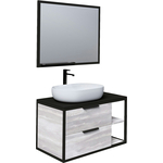 Мебель для ванной Grossman Лофт 90х48 GR-3015, шанико/черный