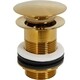 Донный клапан Cezares Click-clack без перелива, брашированное золото (ECO-SC-BORO)