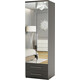 Шкаф комбинированный с ящиками Шарм-Дизайн Комфорт МКЯ-22 90х60 с зеркалом, венге