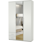 Шкаф трехдверный Шарм-Дизайн Комфорт МКЯ-32/1 105х60 с зеркалом, белый