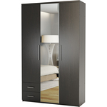 Шкаф трехдверный Шарм-Дизайн Комфорт МКЯ-32/1 120х60 с зеркалом, венге
