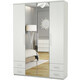 Шкаф четырехдверный Шарм-Дизайн Комфорт МКЯ2-43 180х45 с зеркалом, белый