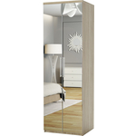 Шкаф комбинированный Шарм-Дизайн Комфорт МК-22 100х45 с зеркалами, дуб сонома