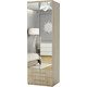 Шкаф комбинированный с ящиками Шарм-Дизайн Комфорт МКЯ-22 80х45 с зеркалами, дуб сонома