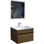 Мебель для ванной Vincea Chiara 60х48 T.Oak, белая раковина
