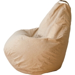 Кресло-мешок DreamBag Груша Бежевая Рогожка L 100х70