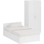 Комплект мебели СВК Стандарт кровать 120х200, шкаф 2-х створчатый 90х52х200, белый (1024256)