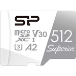 Карта памяти Silicon Power microSDXC 512Gb Class10 SP512GBSTXDA2V20SP Superior + adapter