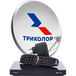 Комплект спутникового телевидения Триколор Центр на 1ТВ GS B622 (+1 год подписки) черный
