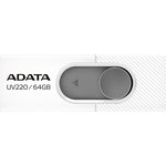 Флеш Диск A-DATA 64Gb UV220 AUV220-64G-RWHGY USB2.0 белый/серый