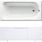 Ванна стальная Kaldewei Saniform Plus 361-1 Easy-Clean 150x70 с экраном Emmy Соната и ножками