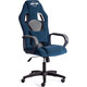Кресло TetChair Driver (22) флок/ткань, синий/серый 32/TW-12