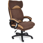 Кресло TetChair Duke флок/ткань, коричневый/бронза 6/TW-21