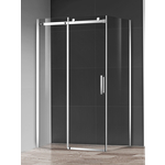 Душевая дверь AQUAme 120х195 прозрачная, хром (AQM4201F-12)