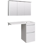 Мебель для ванной Runo Орион 45х48 (105) левое крыло, белая