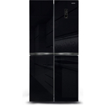 Холодильник NFI-4414, cross door, черное стекло, inverter Ginzzu NFI-4414