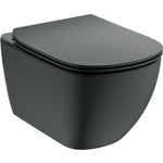 Унитаз подвесной Ideal Standard Tesi AquaBlade с сиденьем микролифт, черный (T0079V3, T3527V3)