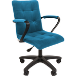 Офисное кресло Chairman 030 Россия ткань Т-75 бирюзовый, пластик (00-07107533)