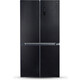 Холодильник Ginzzu NFK-575 черное стекло inverter