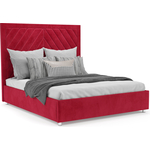 Кровать Mebel Ars Мишель 160 см (Кордрой красный)